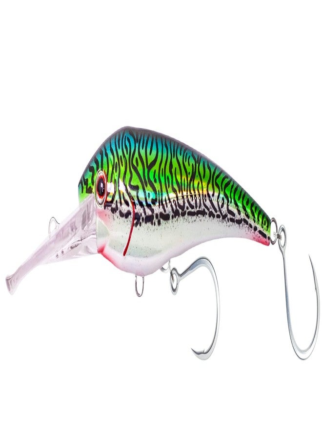 Nomad Design DTX Minnow 110 with Patented Autotune System - Distressed Baitfish Swimming Action, BKK Diablo